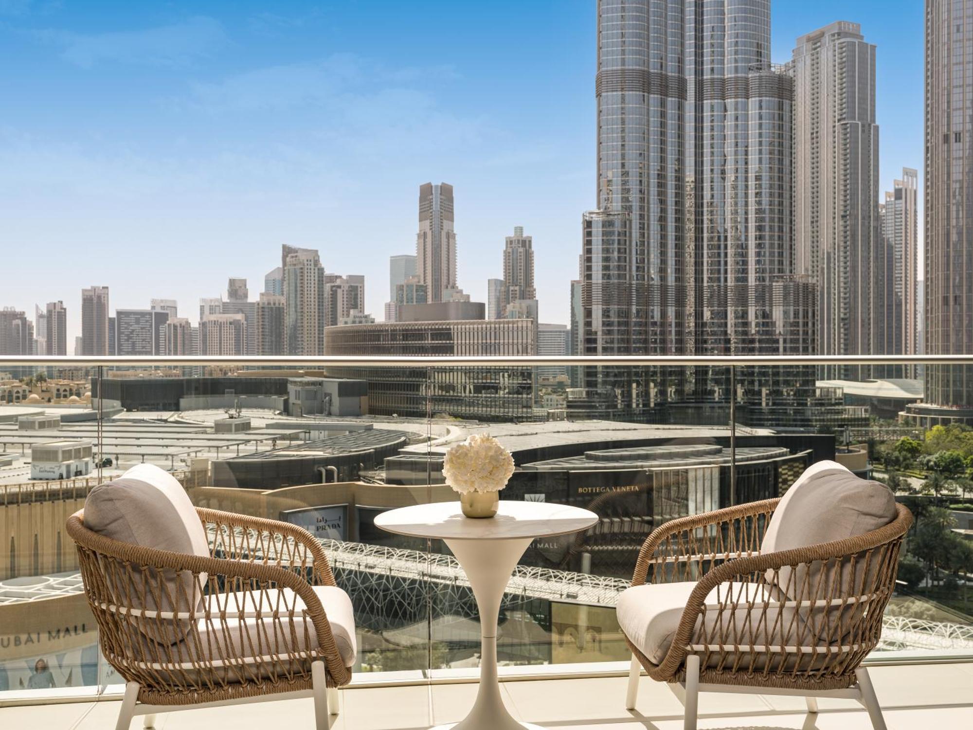 Kempinski The Boulevard Dubai Exterior photo View from the balcony of a typical apartment